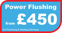 Power flushing central heating