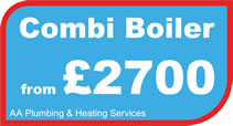 Gas combi boiler installation